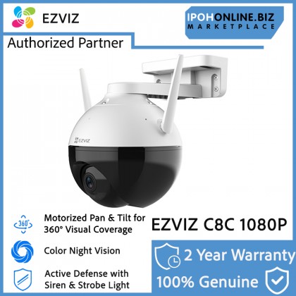 EZVIZ C8C 2MP 4mm/6mm 1080P Outdoor WiFi Pan/Tilt Color Night Smart Home CCTV Camera